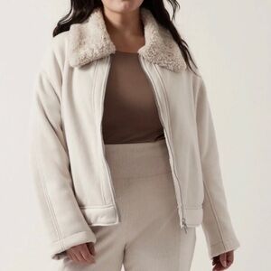 Athleta Westbound Sherpa Full-Zip Soft Long Sleeve Jacket Size 2X